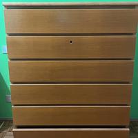 Cassettiera in legno massello