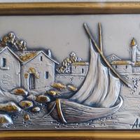 Bassorilievo in argento firmato su lastra 