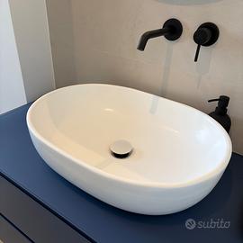 Lavabo Appoggio bianco opaco