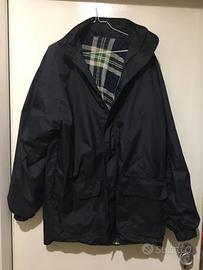 Giacca impermeabile blu da uomo taglia XL