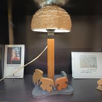 Lampada artigianale da scrivania o cameretta