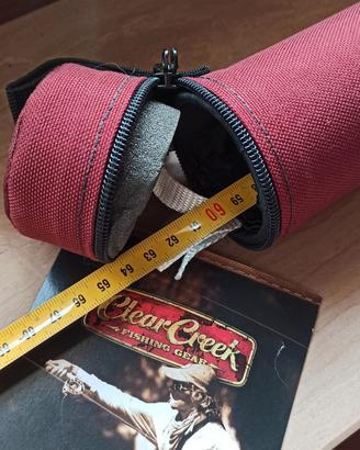 pesca a mosca tubo porta canna in cordura nuovo