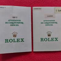 Rolex Sea-Dweller Rolex Submariner Garanzie Carta