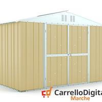 Box giardino lamiera zincata 327x155 beige