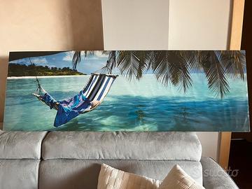 Stampa beach amaca sul mare 160x53