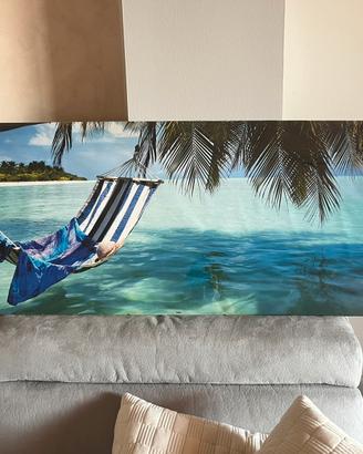 Stampa beach amaca sul mare 160x53