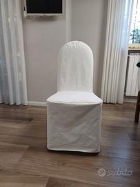 6 sedie con coprisedia