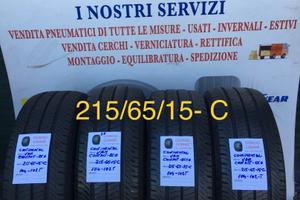Gomme usate 215/65/15- C in pronta consegna
