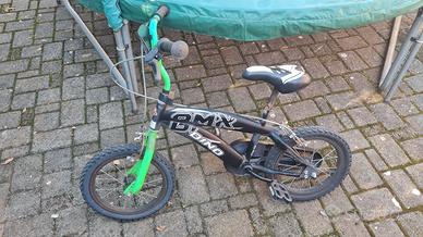 Bicicletta bambino BMX Dino 16" anche con rotelle