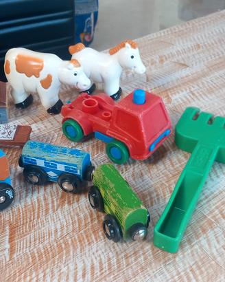 Lotto Giocattoli Vintage Toys in Legno e Plastica