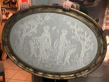 Quadro realizzato a mano con cornice barocca