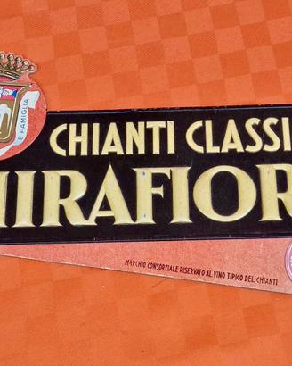 Raro cartonato pubblicitario vintage Mirafiore