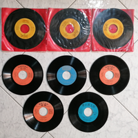 Dischi vinile, 45 giri, lotto 8 PZ. Vintage, Old