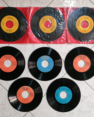 Dischi vinile, 45 giri, lotto 8 PZ. Vintage, Old