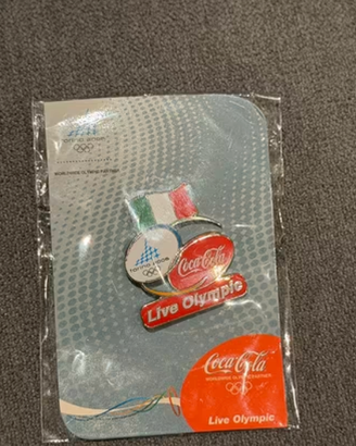 Spilla olimpiadi Torino 2006 coca cola live olympi