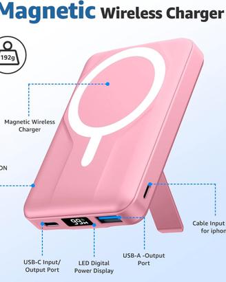 Powerbank MagSafe Rosa