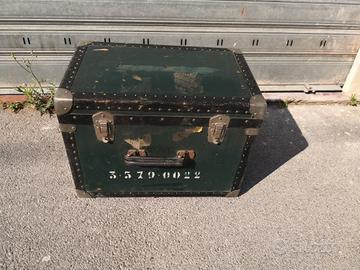 Baule contenitore Verde Vintage.

Misure32x51xh37
