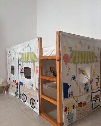 Letto singolo Ikea KURA 90x200 cm