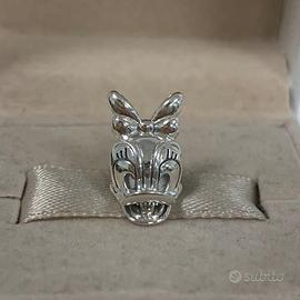 Pandora Argento DAISY DUCK Paperina Charm DISNEY