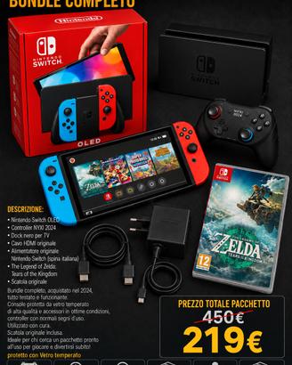 NINTEDO SWITCH Oled + Zelda Tears of the Kingdom 