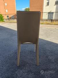 sedie sala o cucina in pelle