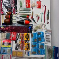 Lotto da pesca, articoli vari tutto mai usato