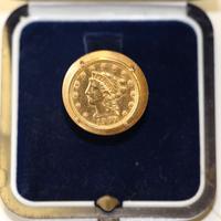 Anello moneta oro da 2.5 dollari 1907 Liberty Head