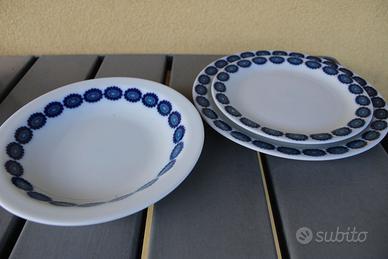 Set piatti decorati a mano