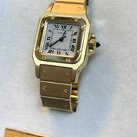 ( VENDUTO) Cartier Santos Lady oro18kt 