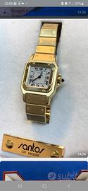 ( VENDUTO) Cartier Santos Lady oro18kt 