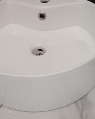 lavabo appoggio ceramica nuovo rotondo