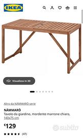 kit tavolo/sedia da giardino Nuovo
