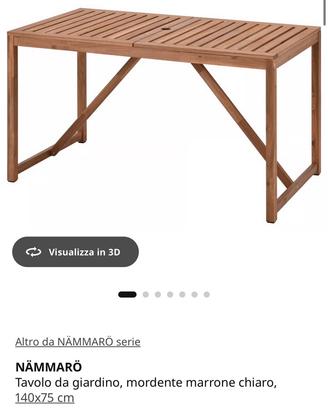 kit tavolo/sedia da giardino Nuovo