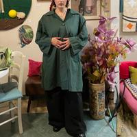 trench coat verde petrolio