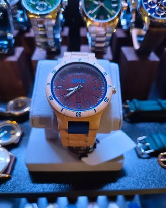 Orologio Rifle Natural Wood in Legno Fatto a Mano