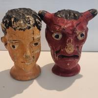 Coppia Marionette Burattini  fine ’800 