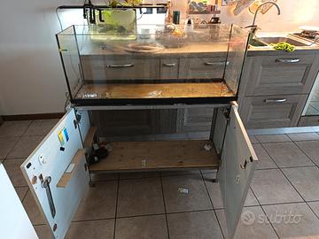 acquario 100 litri mobile luce 