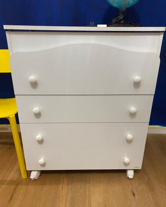 Cassettiera + vaschetta neonato marca Mibb