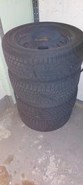 4 CERCHI IN FERRO CON GOMME INVERNALI 185/55 R.14