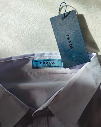 camicia bianca uomo prada 