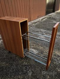 Carrello porta bottiglie cucina