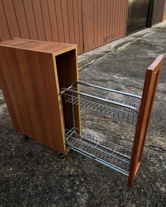Carrello porta bottiglie cucina