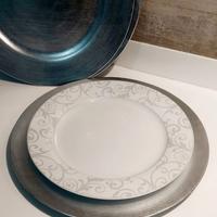 Sottopiatti argentati 6 pezzi