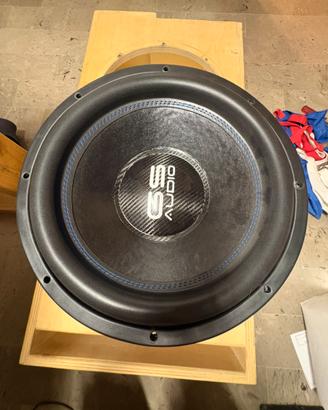 Subwoofer GS Audio IRON 15 D2 con box e ampli