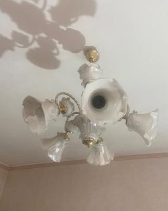 Lampadario vetro di murano vintage