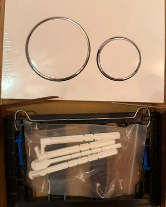 3 PLACCHE WC BIANCHE LUCIDE NUOVE