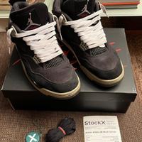 Jordan 4 Retro SE Black Canvas taglia 45