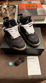 Jordan 4 Retro SE Black Canvas taglia 45