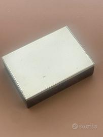 007 - scatola argento e radica