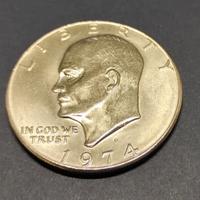 Moneta 1 Dollaro USA - Eisenhower in argento 1974